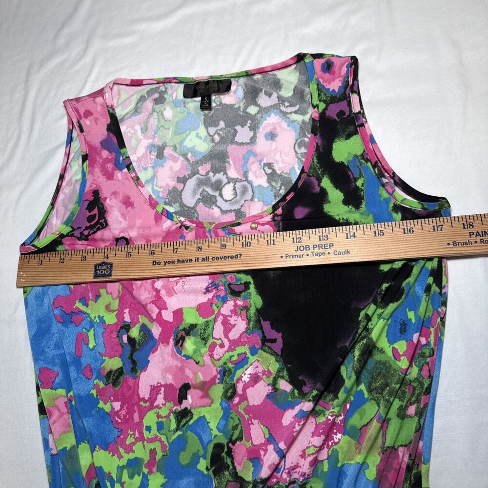 Twiggy London Colorful Maxi Dress Drawstring Waist Sleeveless Stretch Size S EUC - Picture 4 of 13